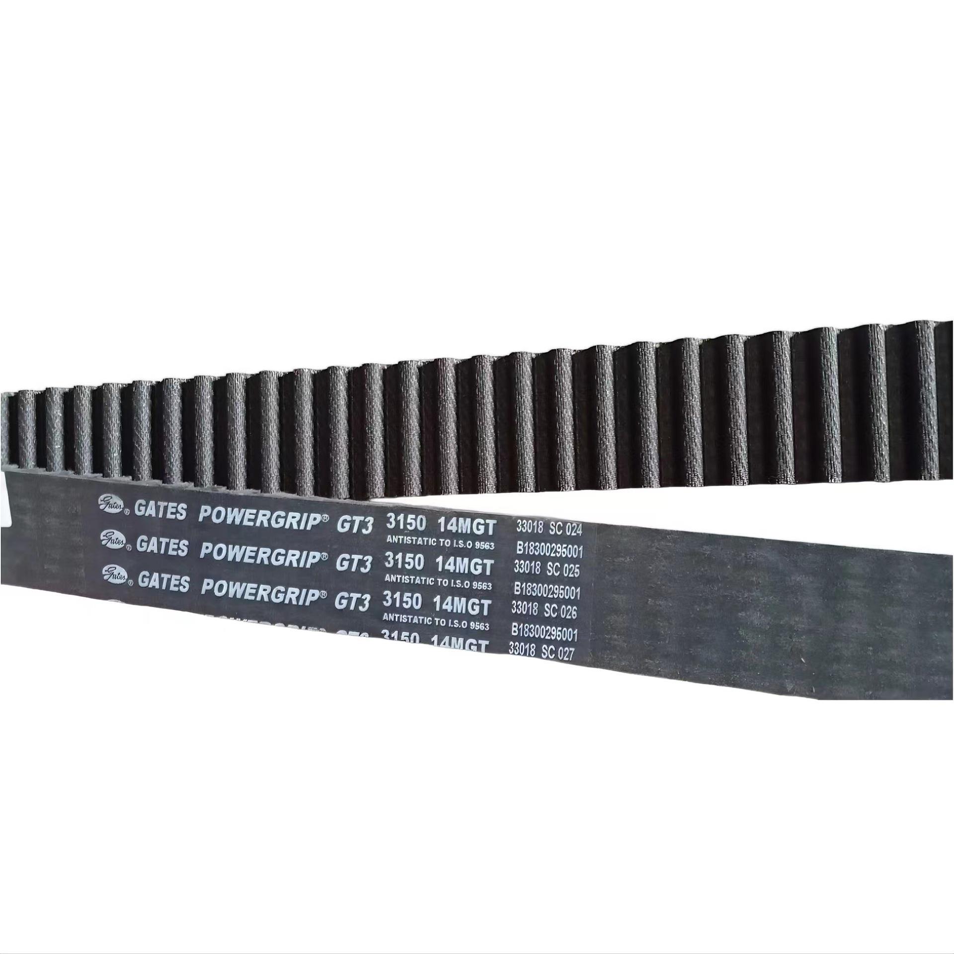 美国盖茨Gates橡胶圆弧齿同步带齿形传动带工业皮带14MGT3-5740