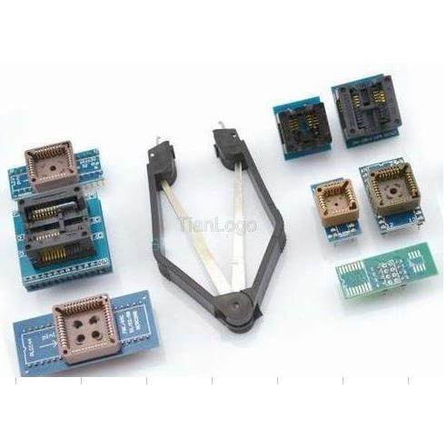 8套座子(大SOP16+SOP8宽+SOP8窄+4种PLCC+SOP8/16简易板)+起拔器