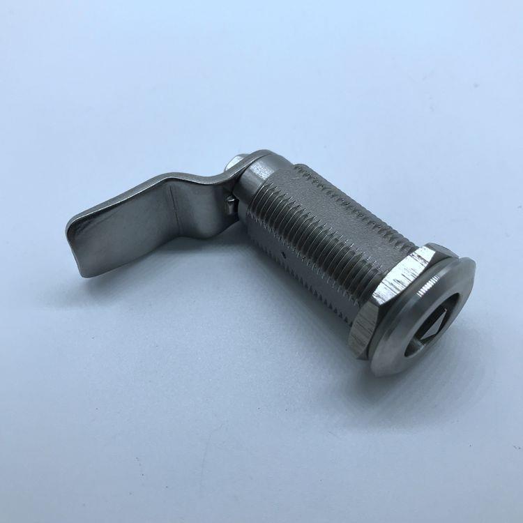 MS705-50三角芯不锈钢圆柱锁（无钥匙），不锈钢电柜门锁