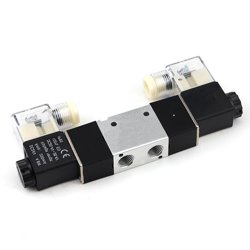 二位三通电磁阀3V220-08气缸一进一出换向阀DC12V DC24V AC220V