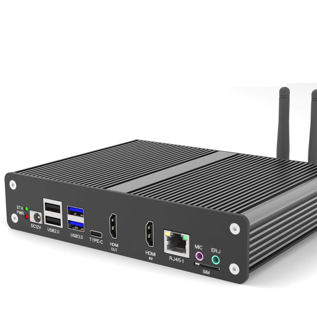 边缘计算主机微型PC云主机 安卓 Linux 鸿蒙 麒麟 系统工控一体机