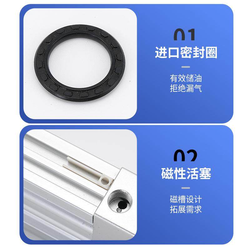 亿博气动无杆气缸MY3 16 20 25-100 200 300 1000-L机械无杆气缸