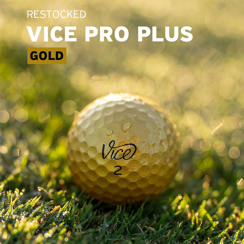 ViceGolf限量版金色高尔夫球