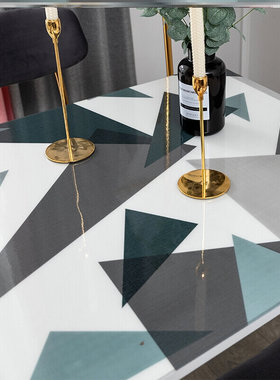 Chinese style camping table cloth style Gray stall tablecl