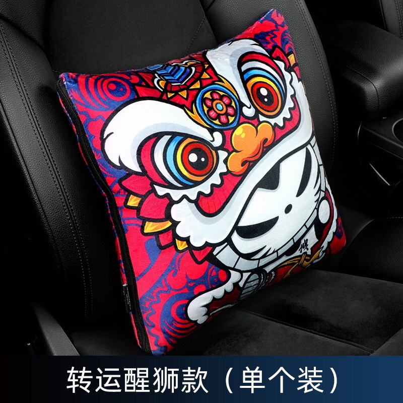 极速Guochao pillow Qblanket caoBr pillow blanket multifuncti