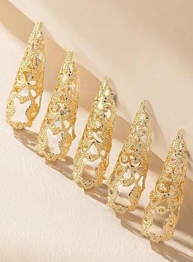 女波西米亚风关节保护套戒指