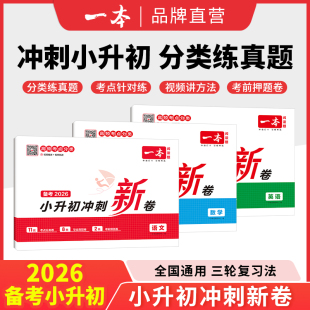 一本小升初冲刺分类新卷三步分类练真题小升初总复习分类试卷小升初真题新卷语文数学英语名校冲刺历年真题试卷六年级小升初总复习