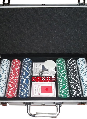 Texas Hold'em Poker Aluminum Case Set  Chips Set Chips
