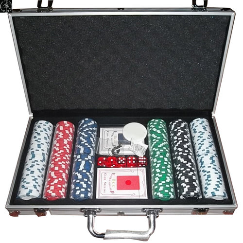 Texas Hold'em Poker Aluminum Case Set  Chips Set Chips