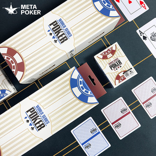 WPT德州扑克WSOP赛事扑克德州扑克牌防水磨砂大字扑克牌正版授权