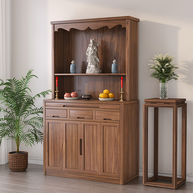 鲁班吉尺榫卯结构可定制实木佛龛