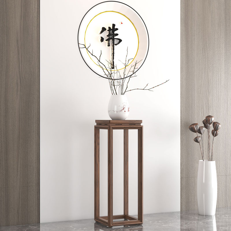 宏海榫卯结构现代简约花架/花几