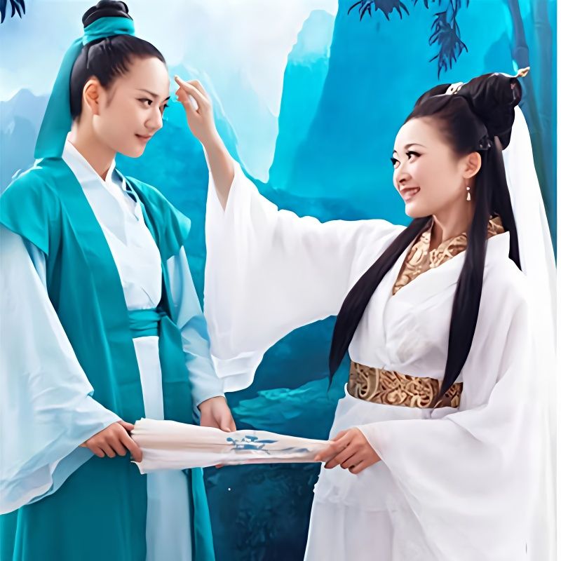 许仙新白娘子传奇服装小青法海服装白蛇传古许仙服装一整套