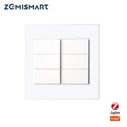zemismart智能开关涂鸦智能4路6路控制面板开关zigbee家用