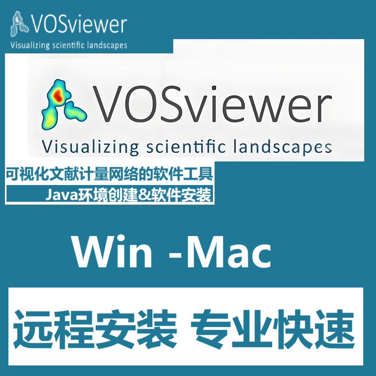VOSviewer 1.6.20软件远程安装 可视化文献计量网络工具win/macm4