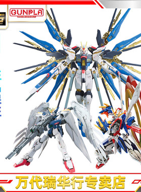 万代 拼装模型 RG 高达异端 强袭 自由 命运 00飞翼神闪光艾比安