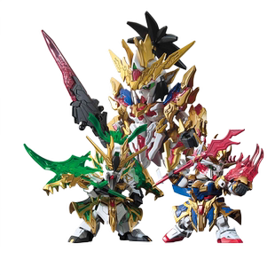 万代 拼装模型 SD高达 三国创杰传 龙翔刘备关羽张飞 曹操 诸葛亮