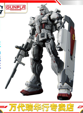 万代 拼装模型 HG 1/144 复仇的安魂曲 高达 EX  陆战型 白色恶魔