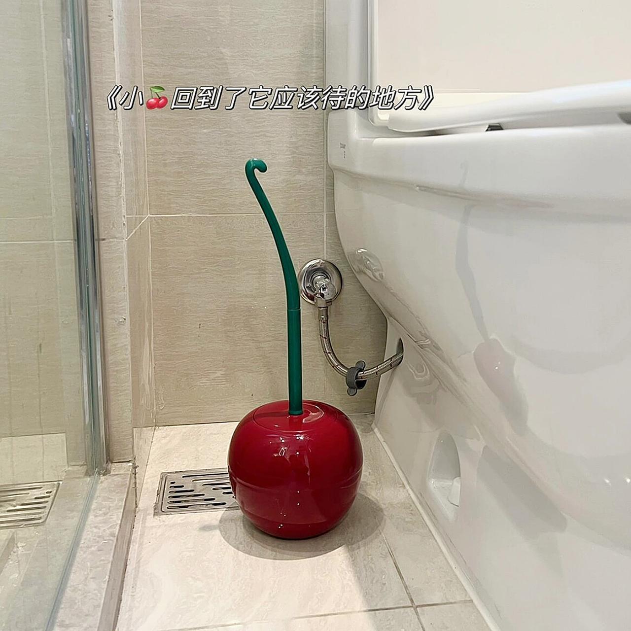 【新家的一百个快递】樱桃马桶刷厕所刷家用无死角卫生间刷子可爱