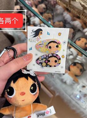 小红书同款卡通角石猫咪yuy小玉发夹软萌刘海碎发少女学生女孩发