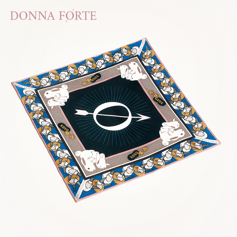 口袋25*25桑蚕丝男士印花