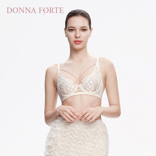 DonnaForte内衣女法式超薄水晶杯