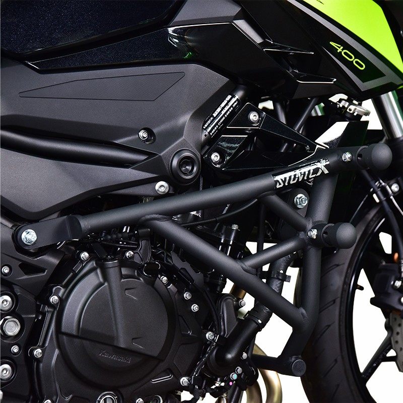 stuntcx适配川崎z400改装防摔杠护杠特技杠竞技杠护架防摔架防摔