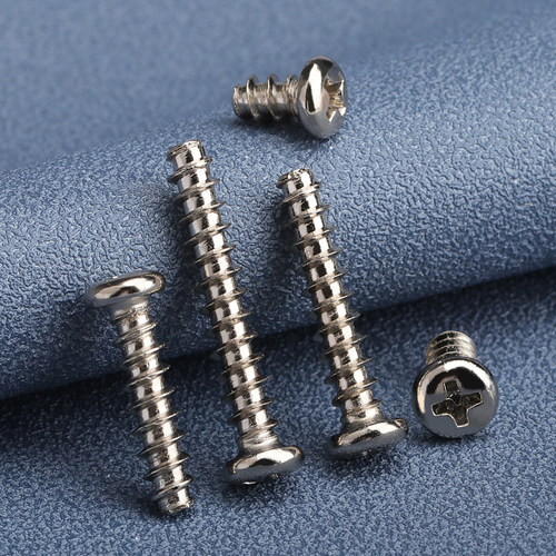 镀镍PB十字圆头平尾自攻螺丝