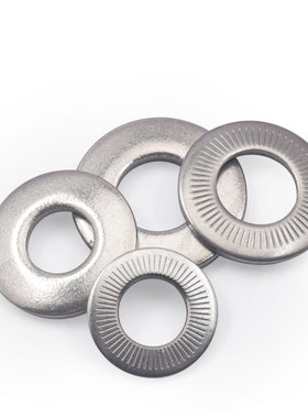 304不锈钢蝶形压花垫圈DIN6796蝶型螺丝垫片弹簧弹性垫圈M3M4-M24