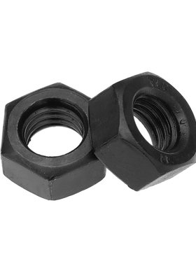 8.8级黑色六角螺母 碳钢细牙螺母左牙螺帽M2M2.5M3M6M8M22M27M30