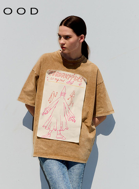 【迪丽热巴同款】310MOOD设计感ICON系列艺术小精灵短袖上衣T恤女