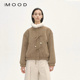 310MOOD花苞领毛球泰迪外套2025冬季 新款 休闲百搭通勤抽绳上衣女
