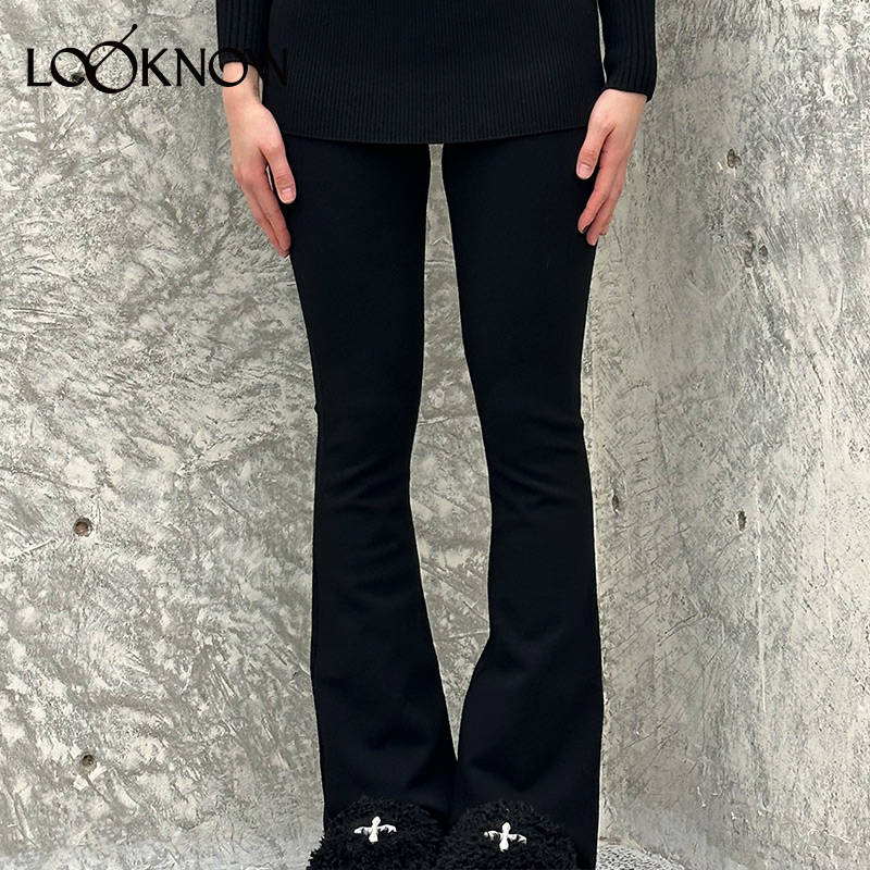 GIMAGUAS黑色修身长裤女