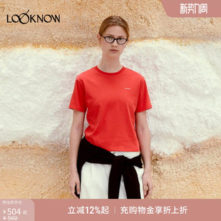 新品 LOOKNOW26春季 多色圆领T恤 classic low