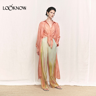 auti seminario x LOOKNOW设计师品牌2026春夏新品假两件真衬衫