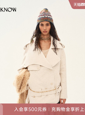 MEDIUM WELL X LOOKNOW设计师品牌新款斜线廓形风衣女