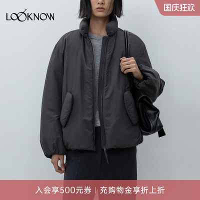 low classic X LOOKNOW设计师品牌26秋季新品深灰色拉链外套
