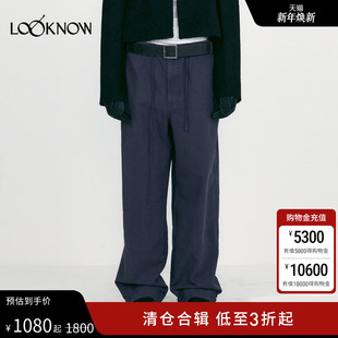 CLASSIC 水洗阔腿裤 新款 女 LOOKNOW设计师品牌25年秋季 LOW