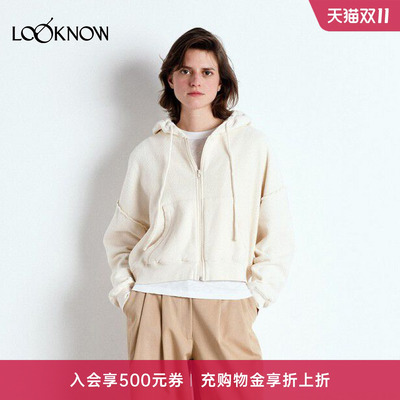 american vintage X LOOKNOW设计师品牌26秋季新品连帽拉链卫衣