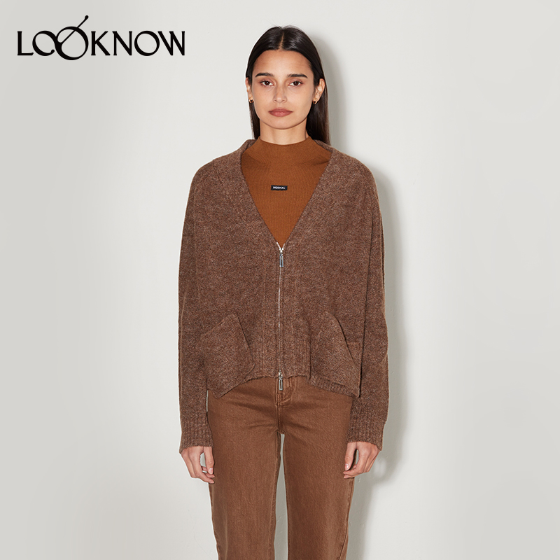 madeinnormal拉链毛织柔软开衫