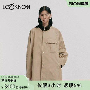 RODERIC WONG设计师品牌LOOKNOW春夏24新款 风廓形风衣 军装