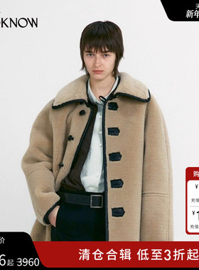 LOW CLASSIC X LOOKNOW2025年冬季新款中长款厚保暖毛呢外套女