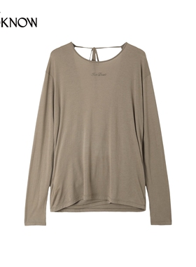 ICE DUST x LOOKNOW2026春夏新品前后穿长袖T恤