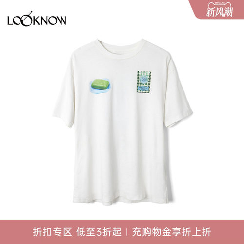 damson madder x LOOKNOW设计师品牌2026新品印花T恤