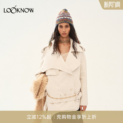 MEDIUM WELL X LOOKNOW设计师品牌新款斜线廓形风衣女