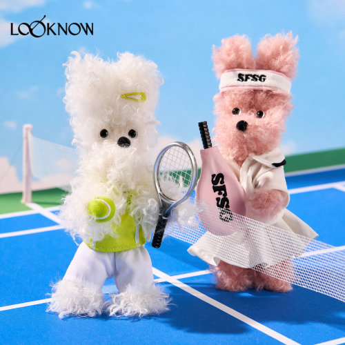 SFSGXLOOKNOW26新品高尔夫情侣潦草小狗挂件