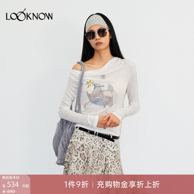 madeinormal X LOOKNOW设计师品牌26春夏新品独角兽印花荡领T恤