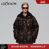 蛋白皮圈圈毛羽绒服 新款 LAND设计师品牌LOOKNOW冬季