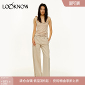 madeinormal设计师品牌LOOKNOW春夏白色假两件调节牛仔裤 女