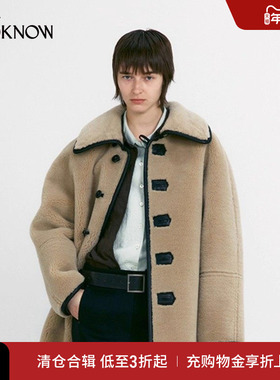 LOW CLASSIC X LOOKNOW2025年冬季新款中长款厚保暖毛呢外套女